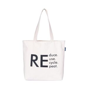 Zippered Cotton Bag
